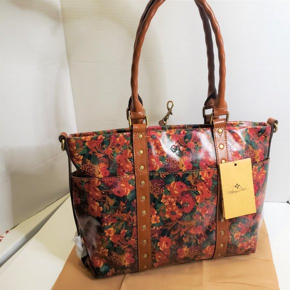 NWT Patricia Nash Leather Rustic Nature Collection Handbag Tote - Picture 2 of 14